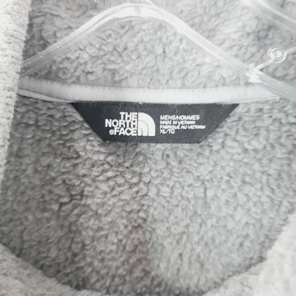 The North Face Men's Gray Heather Mock Neck Fleece Winter‎ Jacket Size XL